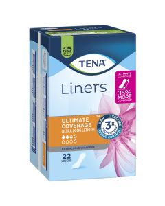 Tena Liners Ultimate Coverage Ultra Long Liner 22 Pack