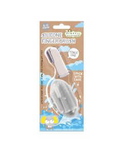 Jack N' Jill Silicone Finger Brush 2 Pack Stage 1