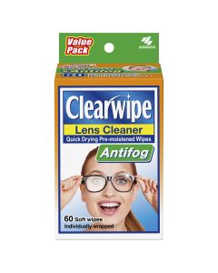 Clearwipe Antifog Lens Cleaner Wipe 60 Pack