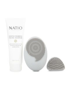 Natio Sonic Facial Brush Cleansing Set