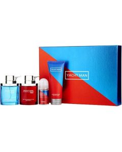 Yachtman Red & Blue 4 Piece Gift Set