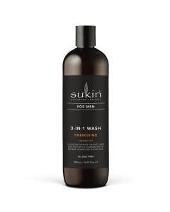 Sukin For Men 3In1 Wash Energising 500Ml