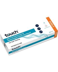 TouchBio COVID 19 + Flu A/B Rapid Antigen Combo Tests 2 Pack