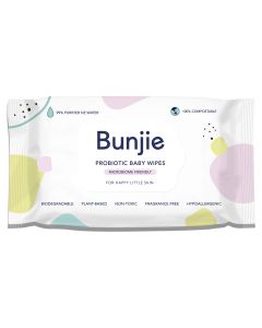 Bunjie Probiotic Baby Wipes 80 Pack