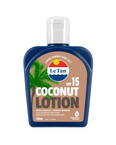 Le Tan Coconut Lotion SPF15+ 125mL