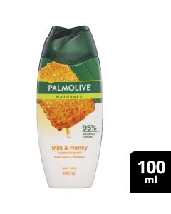 Palmolive Naturals Travel Body Wash Milk & Honey Shower Gel 100ml