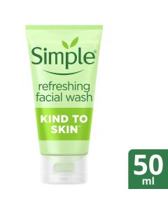 Simple Kind to Skin Refreshing Facial Gel Wash for smooth and strong skin 50ml