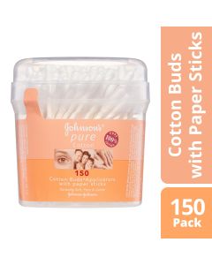 Johnson's Pure Cotton Buds Canister 150Pk