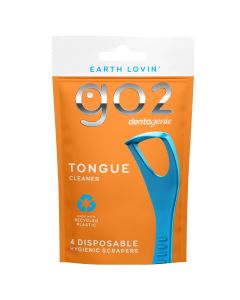 GO2 Dentagenie Tongue Cleaners Travel 4pk