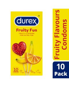 Durex Fruity Fun Flavoured Condoms 10pk