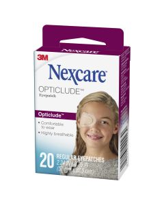 Nexcare Opticlude Orthopic Eye Patch Adult Regular (81mm x 55.5mm) - 20 patches