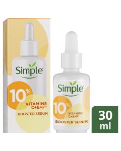 Simple Booster Serum 10% Vitamin C+E+F for youthful, glowing skin 30mL