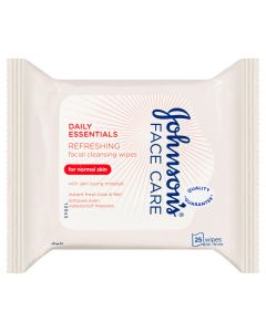 Johnson's Facial Cleansing Wipes Refreshing 25 (Pink)