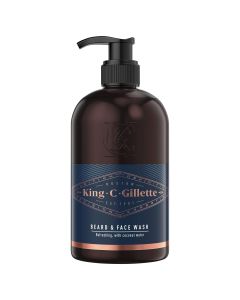 King C. Gillette Men's Beard And Face Wash 350mL