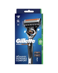 Gillette ProGlide Flexball Razor Handle + 2 Cartridges