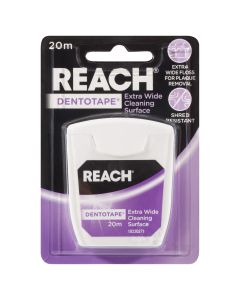 Reach Floss Dentotape Waxed With Extra-Wide Cleaning Surface 20m