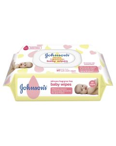 Johnson's Baby Wipes Fragrance Free Refill 80