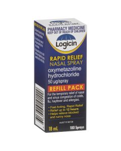 Logicin Rapid Relief Nasal Spray Refill 18mL