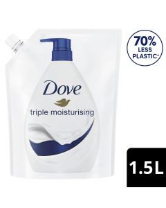 Dove Body Wash Triple Moisturising Soap Refill Pack 1.5 LTR 1 Pouch