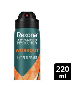 Rexona Men Advanced Protection Deodorant aerosol antiperspirant Workout 72-hour sweat and odour protection 220 mL