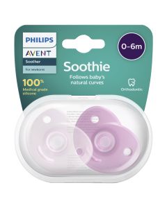 Avent Soothie 0-6 months Pink 2-pack