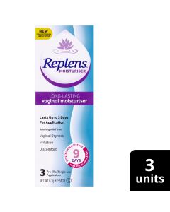 Replens Vaginal Moisturiser 3 Pack