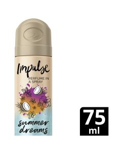 Impulse Body Spray Aerosol Deodorant Summer Dreams 75mL