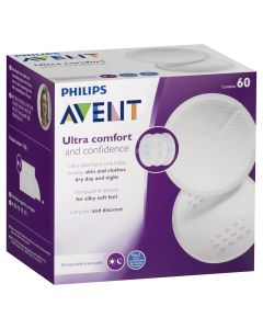 Avent Breast Pads Disposable 60Pk