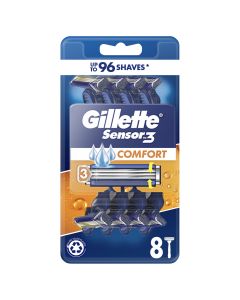 Gillette Sensor3 Comfort 8pk Disposable Razors