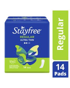 Stayfree Ultra Thin Regular Pads No Wings 14 Pack