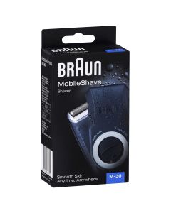 Braun M30 Mobile Foil Pocket Shaver - Fully Washable - 60 Minutes Battery Life