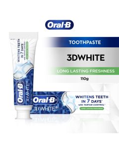 Oral B 3DWhite Long Lasting Freshness Toothpaste 110g