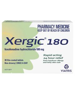 Xergic 180Mg Tablets 30