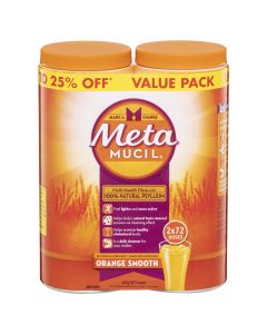 Metamucil Orange Smooth 72 Dose x 2 Bundle Pack