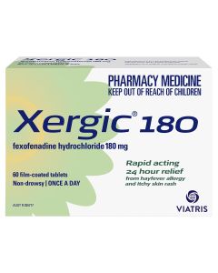 Xergic 180Mg Tablets 60