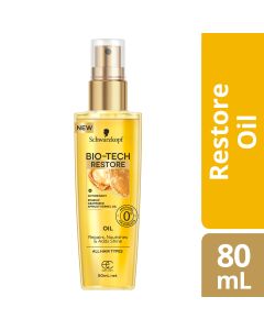 Schwarzkopf Bio-Tech Restore Oil Rosehip, Grapeseed And Apricot Kernel Oil 80mL