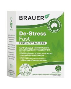 Brauer De-Stress Fast Melt Vanilla 60 Tablets