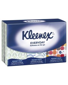 Kleenex Facial Tissue Ultra Soft Pocket 6