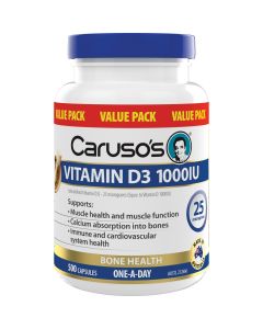 Caruso's Natural Health Vitamin D3 1000Iu 500 Capsules