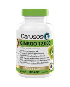 Caruso's Natural Health Ginkgo 12,000 60 Tablets