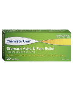 Chemists' Own Stomach Ache & Pain Relief Tablets 20