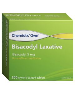 Chemists' Own Bisacodyl Laxative 200 Tablets