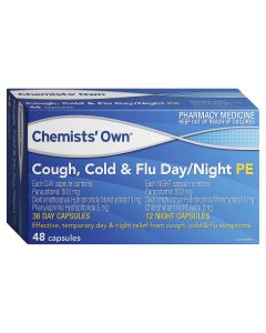 Chemists' Own Cough Cold & Flu Day/ Night PE 48 Tablets