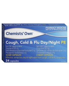 Chemists' Own Cough Cold & Flu Day/ Night PE 24 Tablets