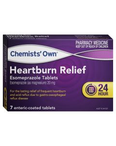 Chemists' Own Heartburn Esomeprazole 20mg 7 Tablets