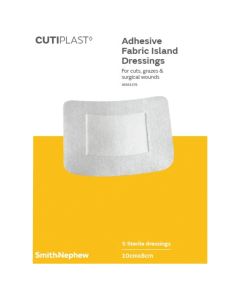 Cutiplast Adhesive Fabric Dressings 10cm x 8cm 5 Pack