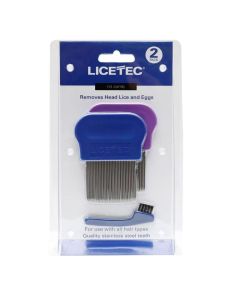 Licetec Metal Nit Comb 2Pk