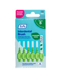 TePe Interdental Brush Green 0.8Mm Size 5 Pack