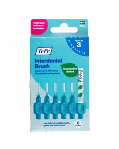 TePe Interdental Brush 0.6Mm Blue 6Pk