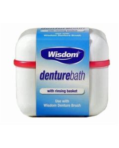 Wisdom Denture Bath with Rinsing Basket